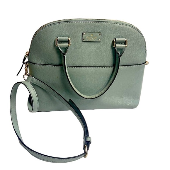 KATE Spade Carli Grove Street Blue Green Dawn Satchel Handbag - Picture 3 of 8